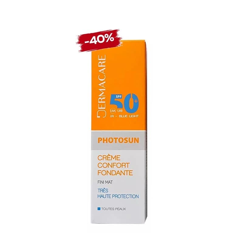 Dermacare Photosun Creme Solaire Confort Fondante Invisible Ecran Spf50 50ml
