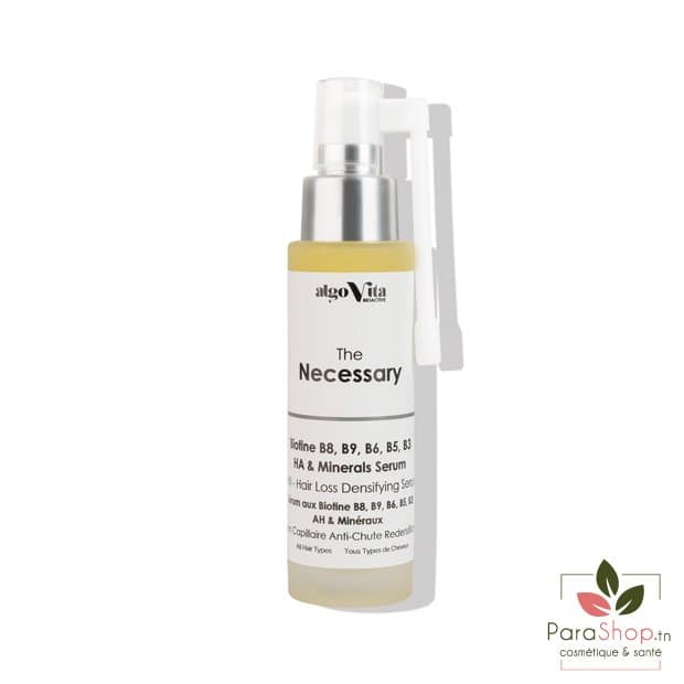 algoVita The Necessary Serum au Biotines B8, B9, B6, B5, B3 AH et Mineraux 50ML