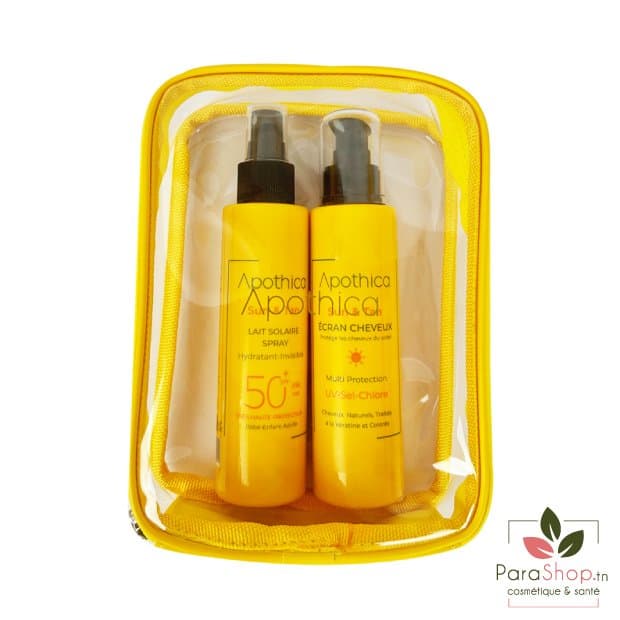 APOTHICA SUN & TAN PACK TROUSSE ECRAN CHEVEUX + LAIT SOLAIRE SPF 50+