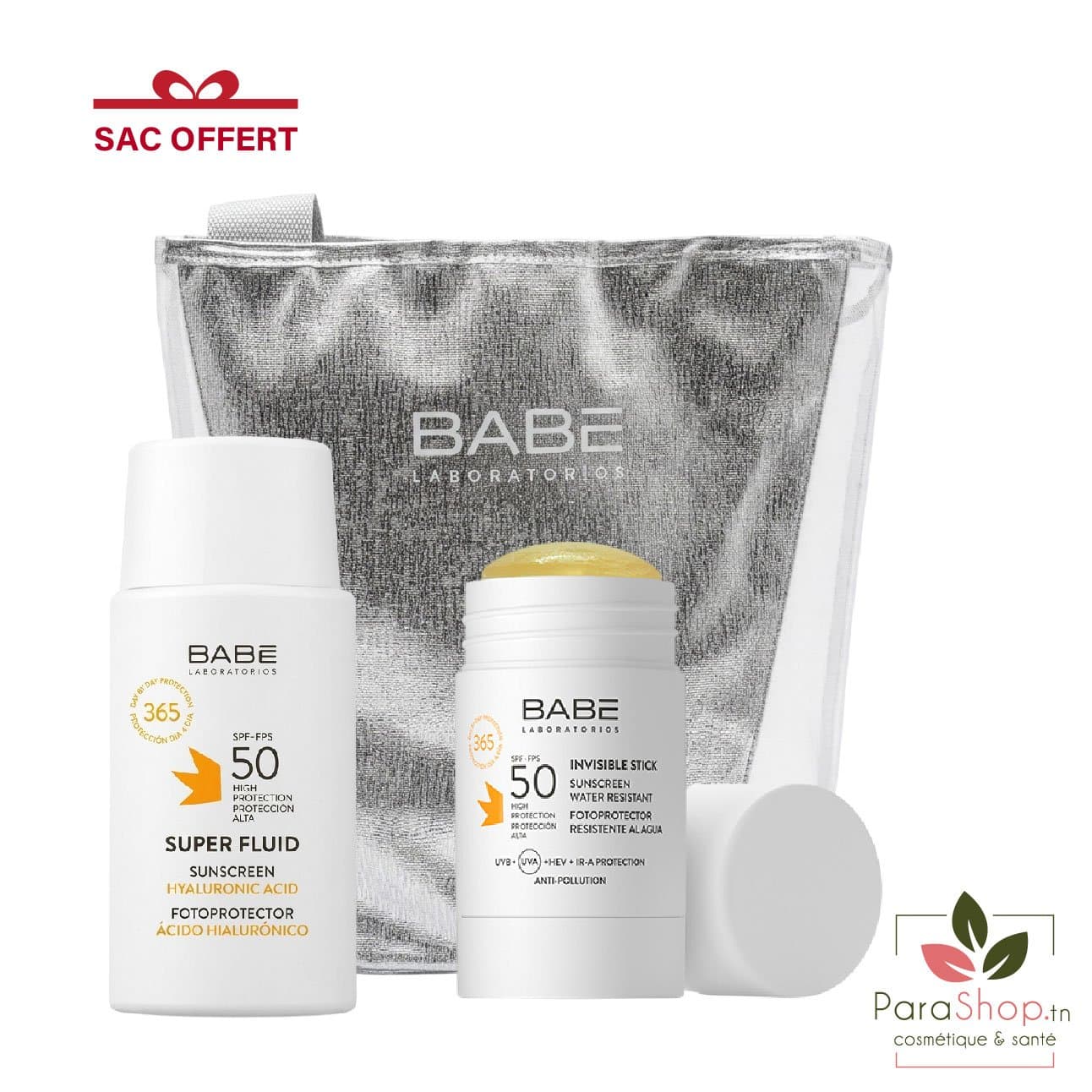 BABE PACK Super Fluid SPF50 + STICK INVISIBLE SPF50