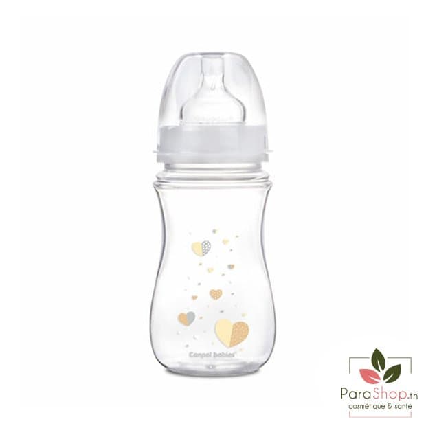 CANPOL BABIES Biberon Anti Colique Col Large 240ML NOUVEAU NE - Beige - 35/217