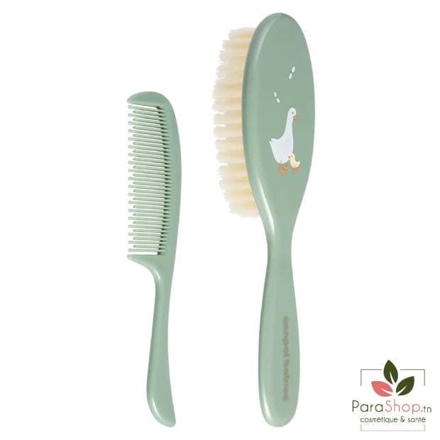 CANPOL BABIES Brosse et Peigne A Poils Doux Couleur Oie - 2/417