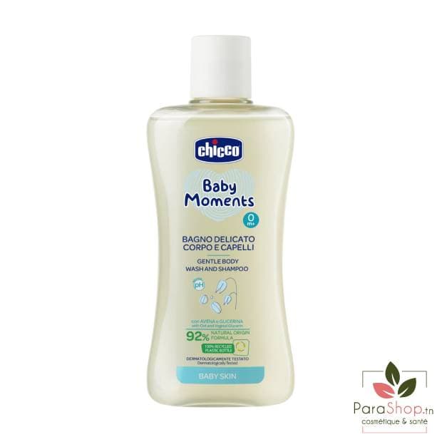 CHICCO Baby Moments Gel douche Doux Corps et Cheveux 200ML