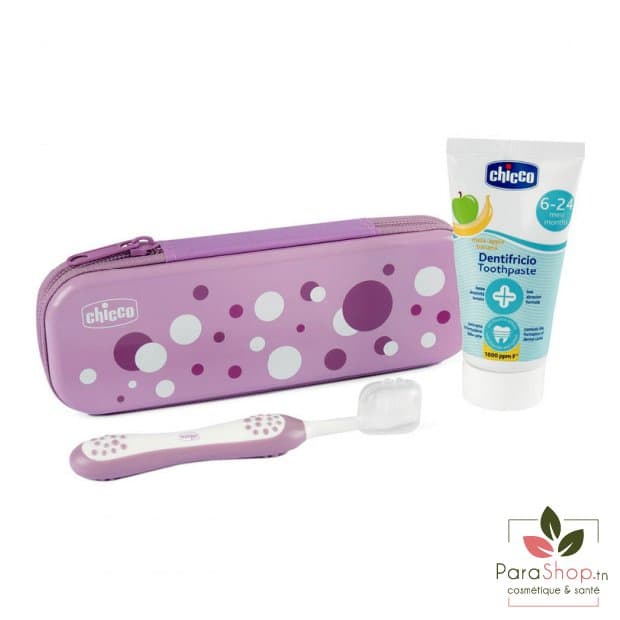 Chicco Kit Dentifrice + Brosse A Dents 6-36M - Rose