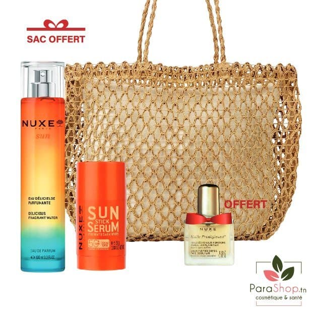 Nuxe Sac Sun Serum En Stick Solaire + Eau Delicieuse Parfumante