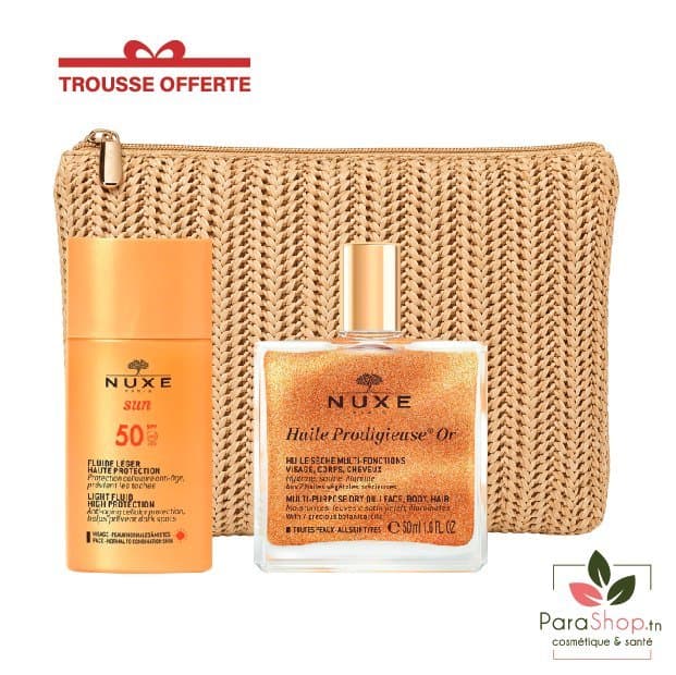 NUXE SUN TROUSSE Fluide Leger SPF50 + Huile Prodigieuse OR 50ML