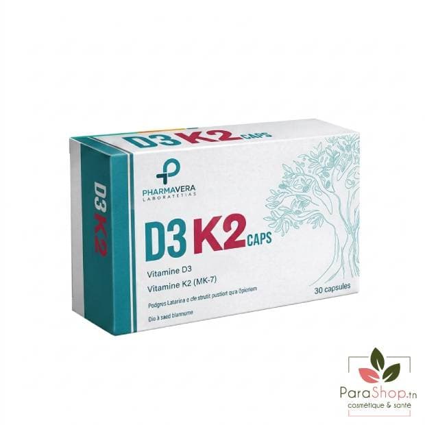 PHARMAVERA D3 K2 30 CAPSULES