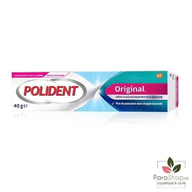 POLIDENT ORIGINAL Creme Adhesive Pour Protheses Dentaire 40gr