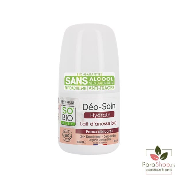 SO BIO Deo Soin Hydrate Lait d'anesse