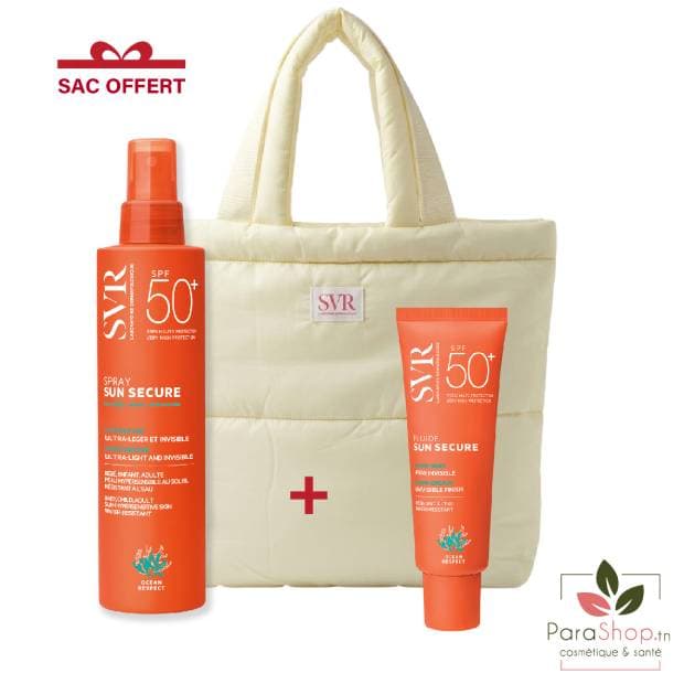 SVR PACK SUN SECURE Spray SPF50+ + FLUIDE SPF50+ - 2026