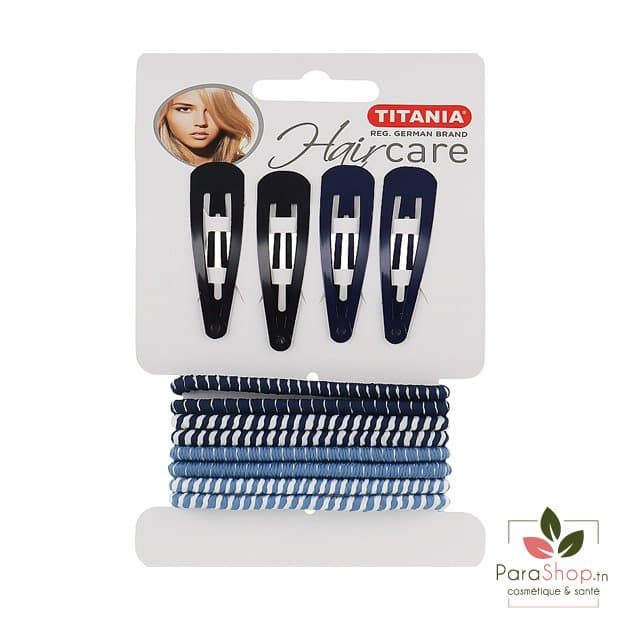 TITANIA 4 Pinces Cheveux + 8 Rubans Cheveux - 8002