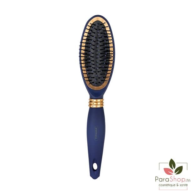 TITANIA Brosse Bleue et Doree 7 RANGEES 26,5CM - 1320