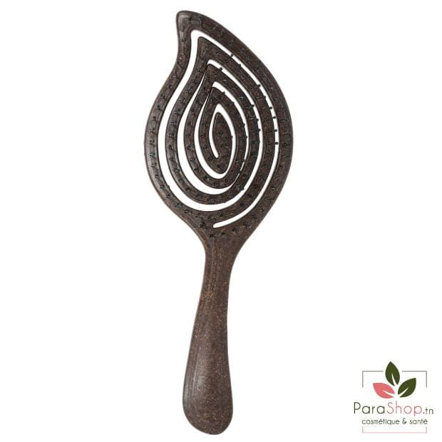 TITANIA Brosse Demelante Flexible Forme Feuille Avec Fibre de Coco 23CM - 2878