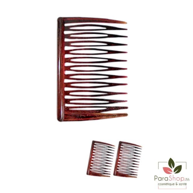 TITANIA Peigne Decoratif Marron 6CM 2PCS - 8023/8 B