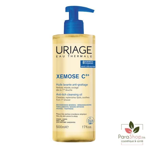 URIAGE XEMOSE C8+ HUILE LAVANTE ANTI GRATTAGE 500ML