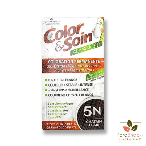 3 CHÊNES COLOR & SOIN ADVANCED 5N CHATAIN CLAIR