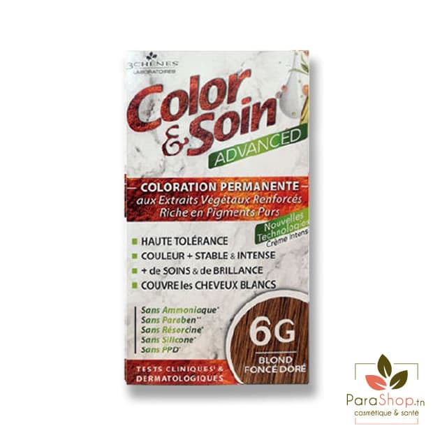 3 CHÊNES COLOR & SOIN ADVANCED 6G BLOND FONCE DORE