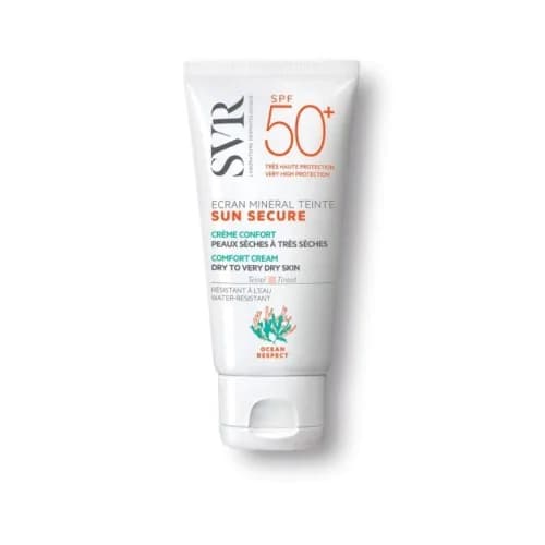 svr sun secure ecran teinte spf 50+ peaux seches