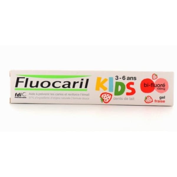 fluocaril dentifrice kids gel fraise 50ml