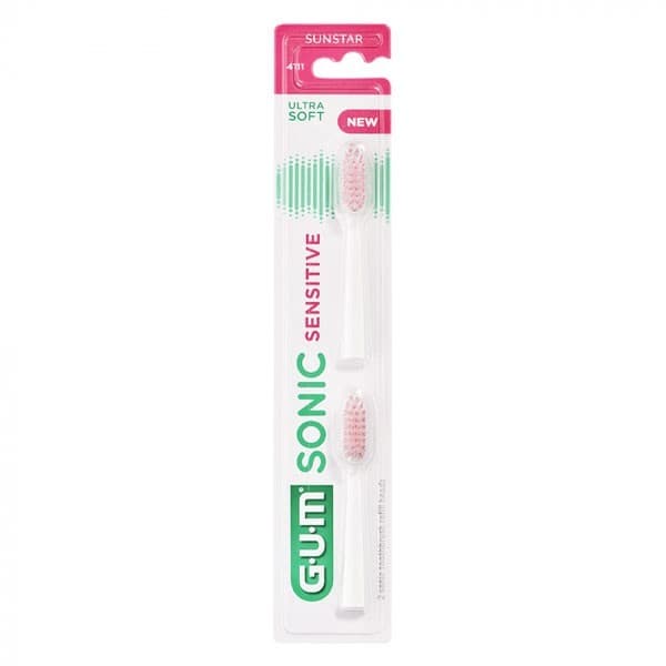 gum brosse recharge sonic sensitive 4111