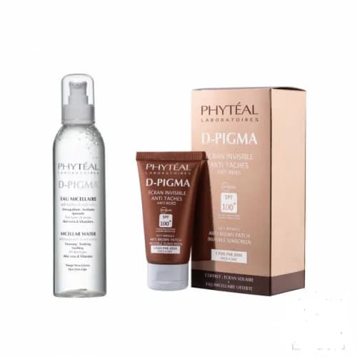 Phyteal dpigma ecran invisible spf100+ dpigma eau micellaire a l’aloe vera 250ml