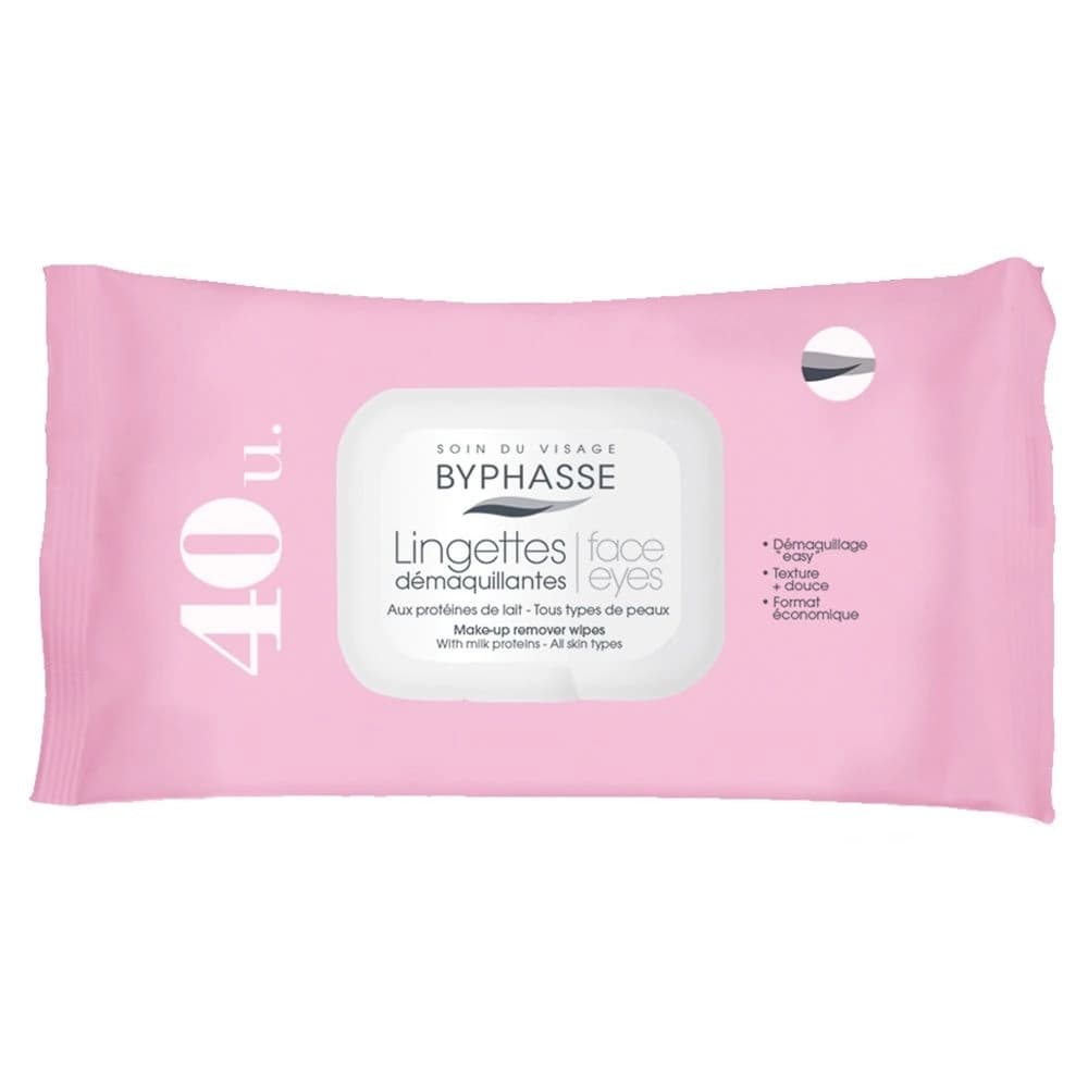 byphasse lingettes démaquillantes protéines 40 unités