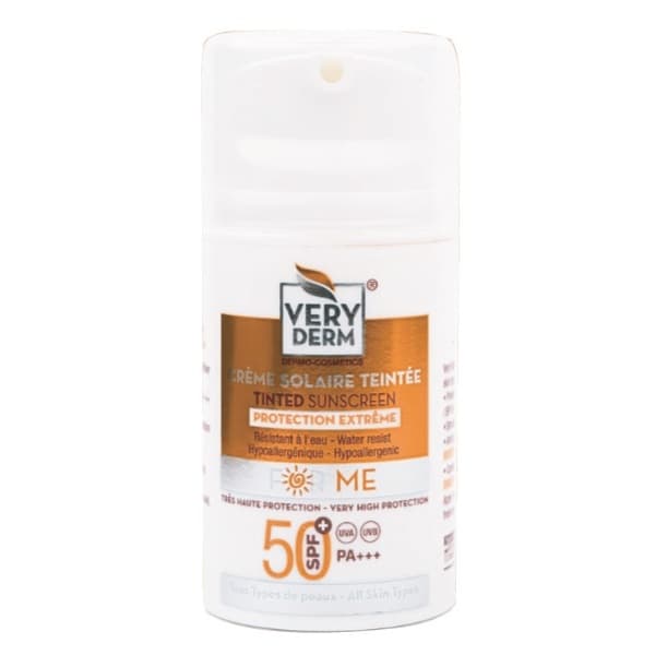 very derm ecran teinté spf50+ 50ml