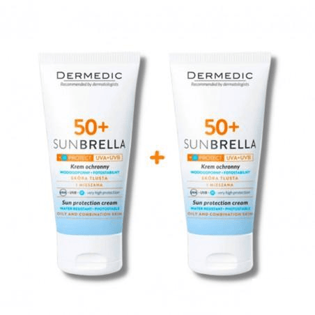 dermedic sunbrella spf 50+ Peaux Mixtes à Grasses+2éme gratuit