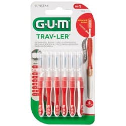 GUM TRAV-LER BROSSETTES X4 0.8MM (1314)